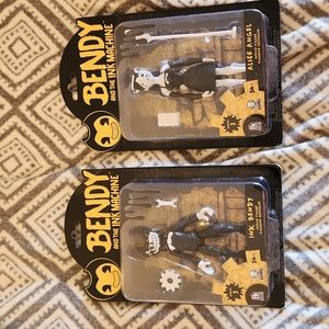 Bendy and the ink machine figures { Alice Angel and bendy the ink demon }